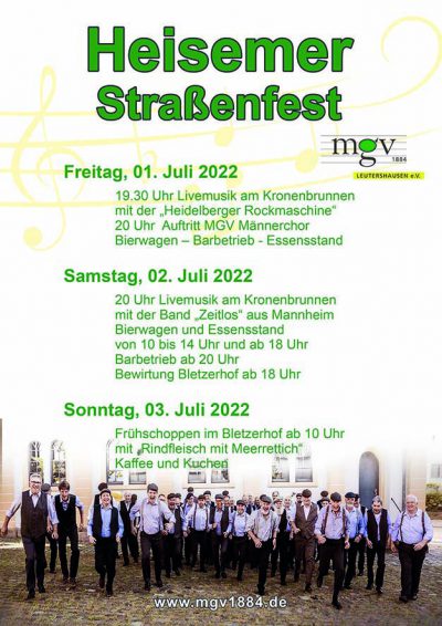 Plakat Straßenfest 2022 Internet